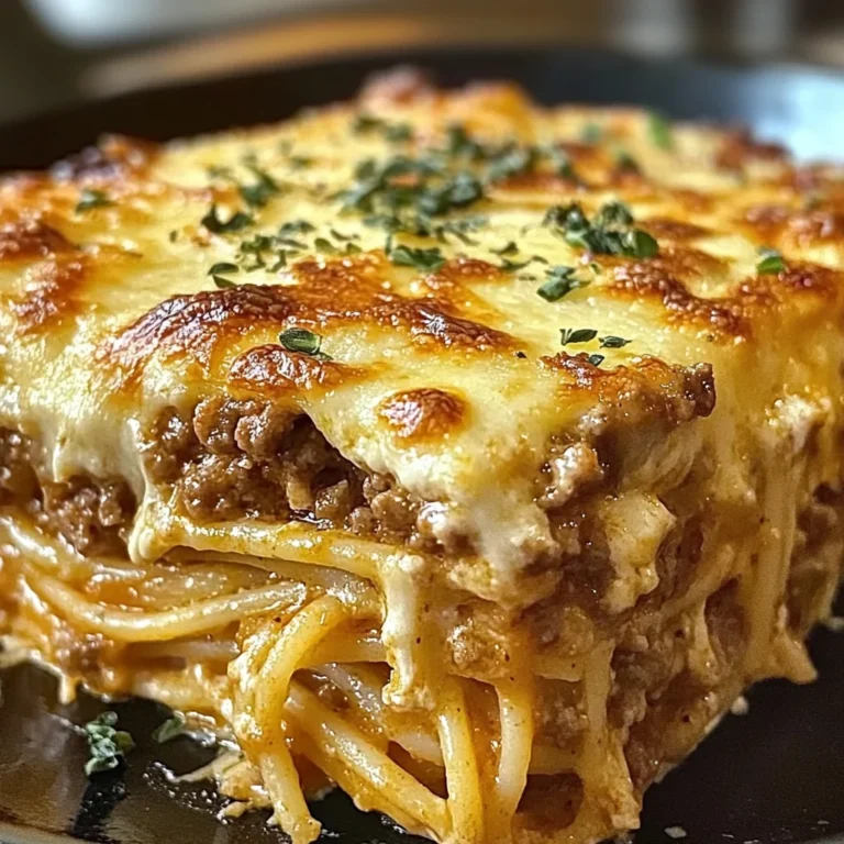 Baked Cream Cheese Spaghetti Casserole