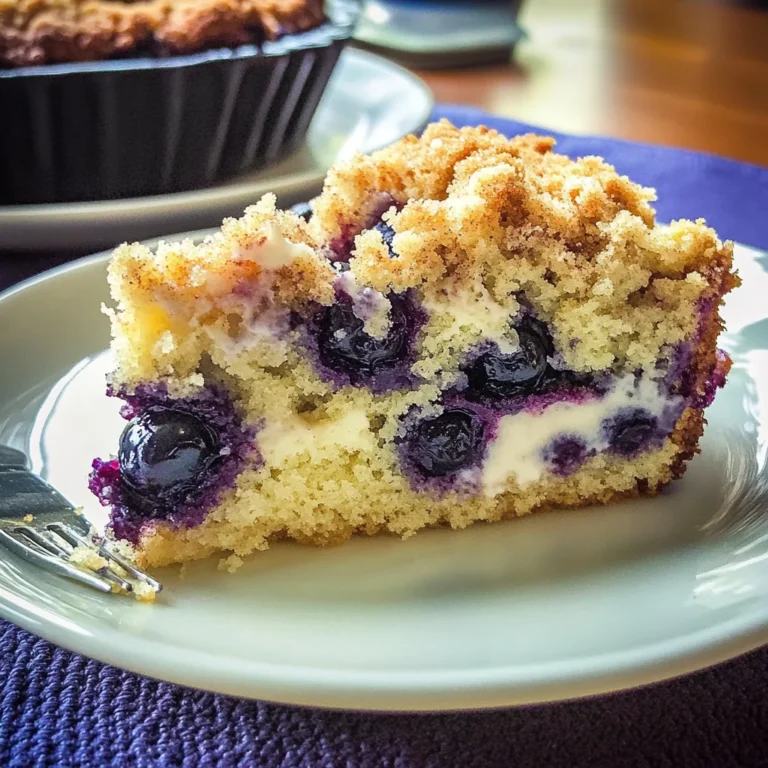 Blueberry Cream Cheese Crumb Cake