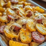 Cheesy Ranch Potatoes and Smoked Sausage
