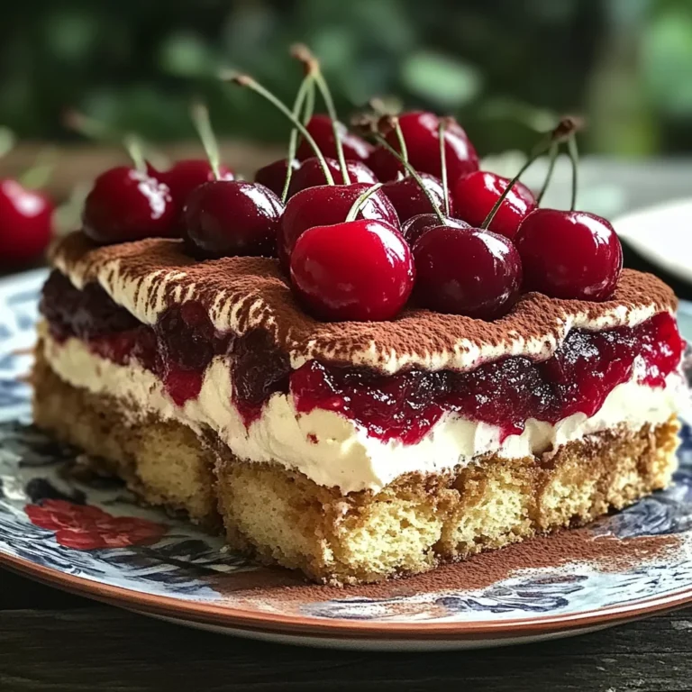 Cherry Amaretto Tiramisu Dessert: A Decadent Twist on a Classic Italian Treat