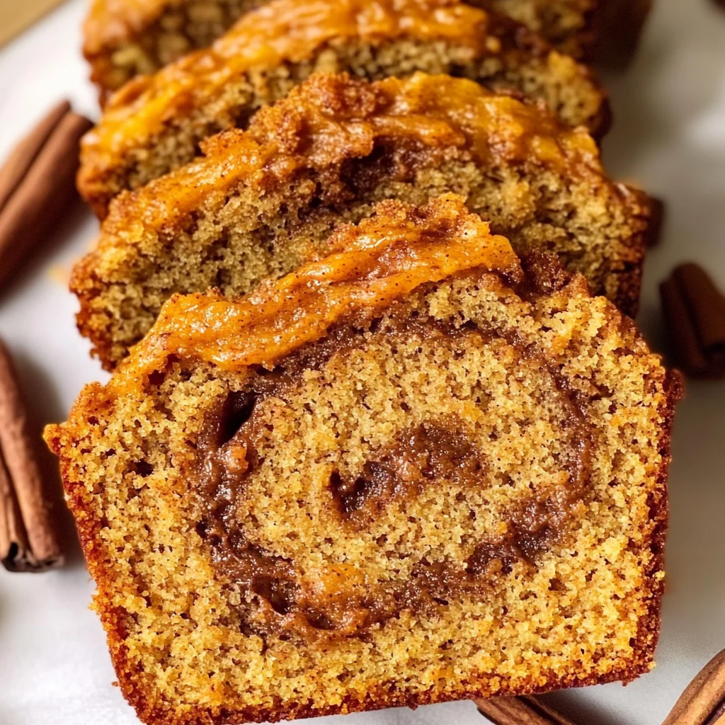 Cinnamon Swirl Pumpkin Bread Mini Loaves