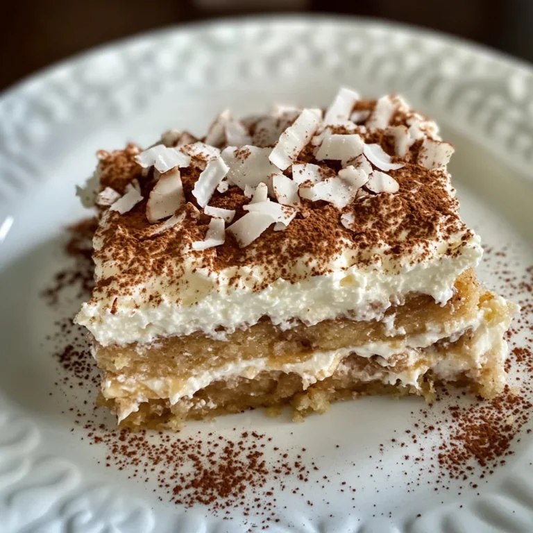 Coconut Rum (Coquito) Tiramisu