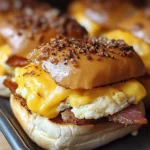 Crack Breakfast Sliders (Turkey Bacon Egg & Cheese)