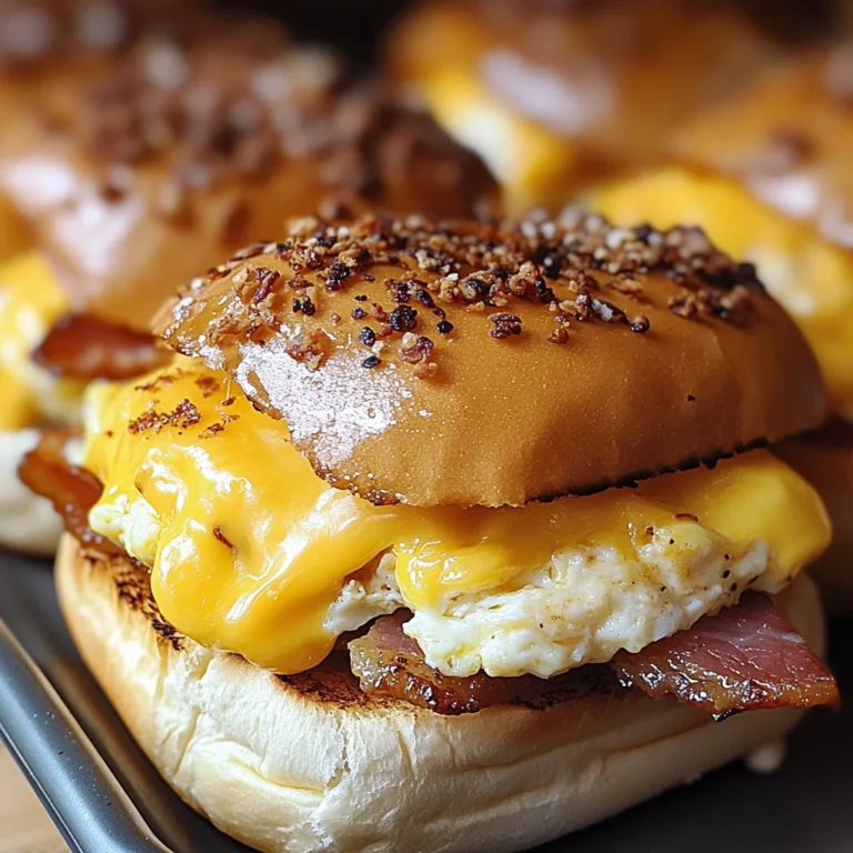 Crack Breakfast Sliders (Turkey Bacon Egg & Cheese)