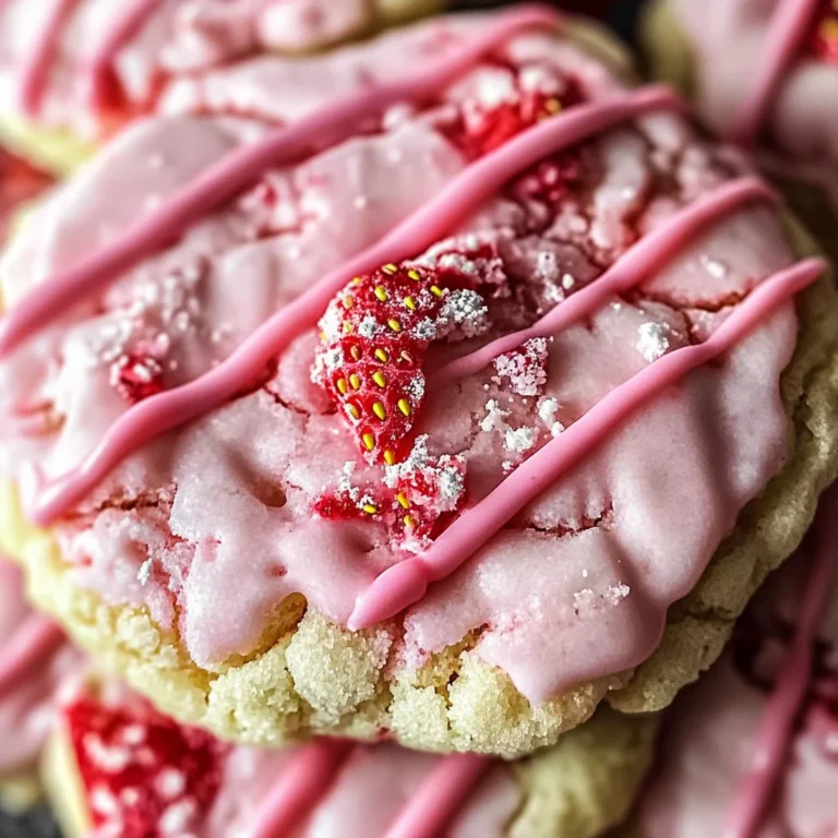 Double Strawberry Sugar Cookies