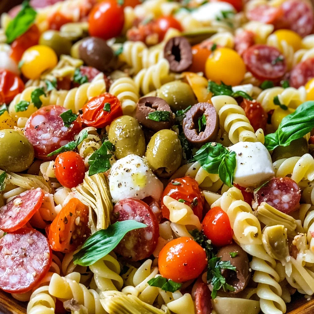 Easy Italian Antipasto Pasta Salad