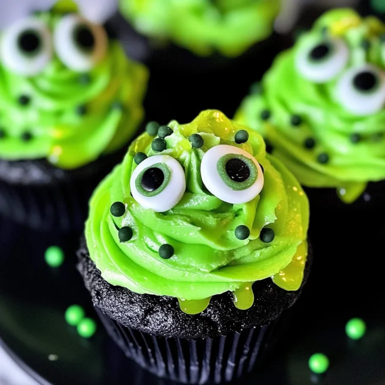 Halloween Slime Cupcakes