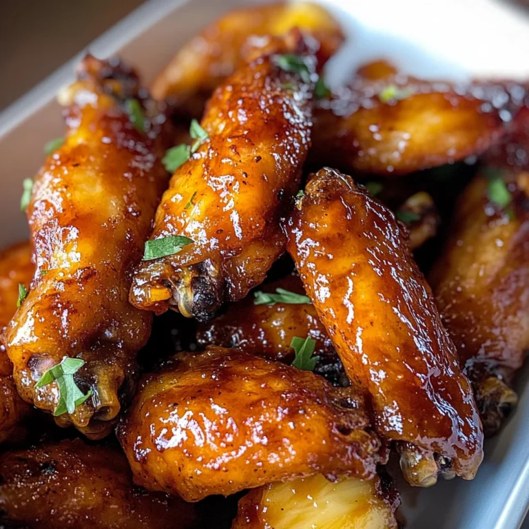 Irresistible Brown Sugar Pineapple Wings Chicken in 40 Minutes