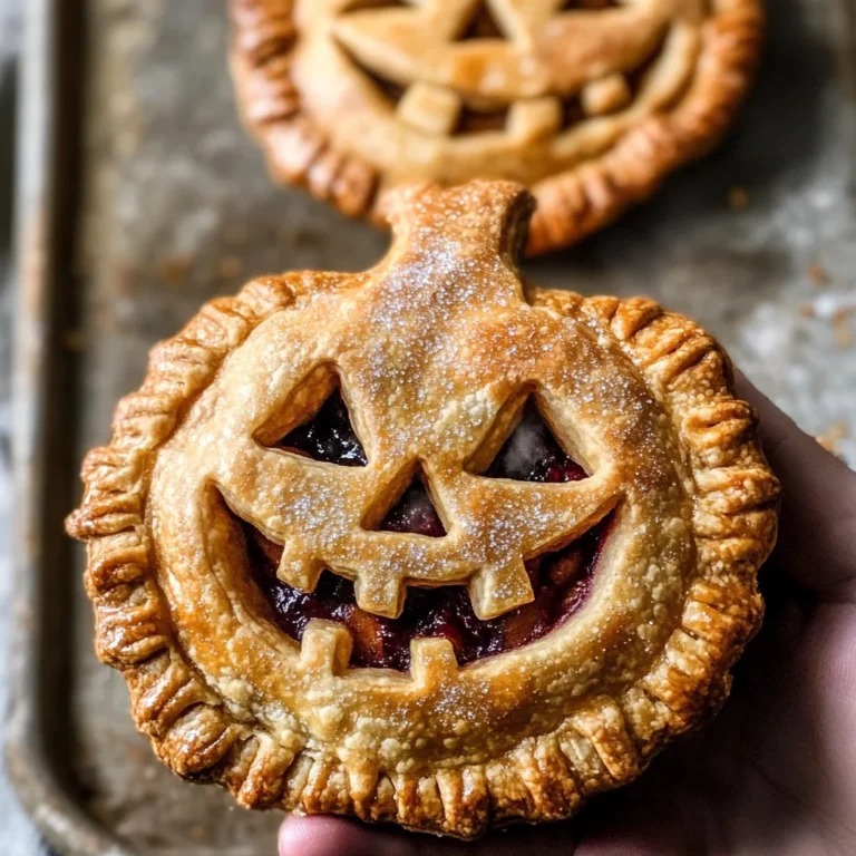 Jack-O-Lantern Hand Pies