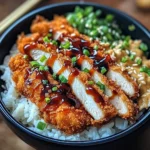 Japanese Katsu Bowls with Tonkatsu Sauce