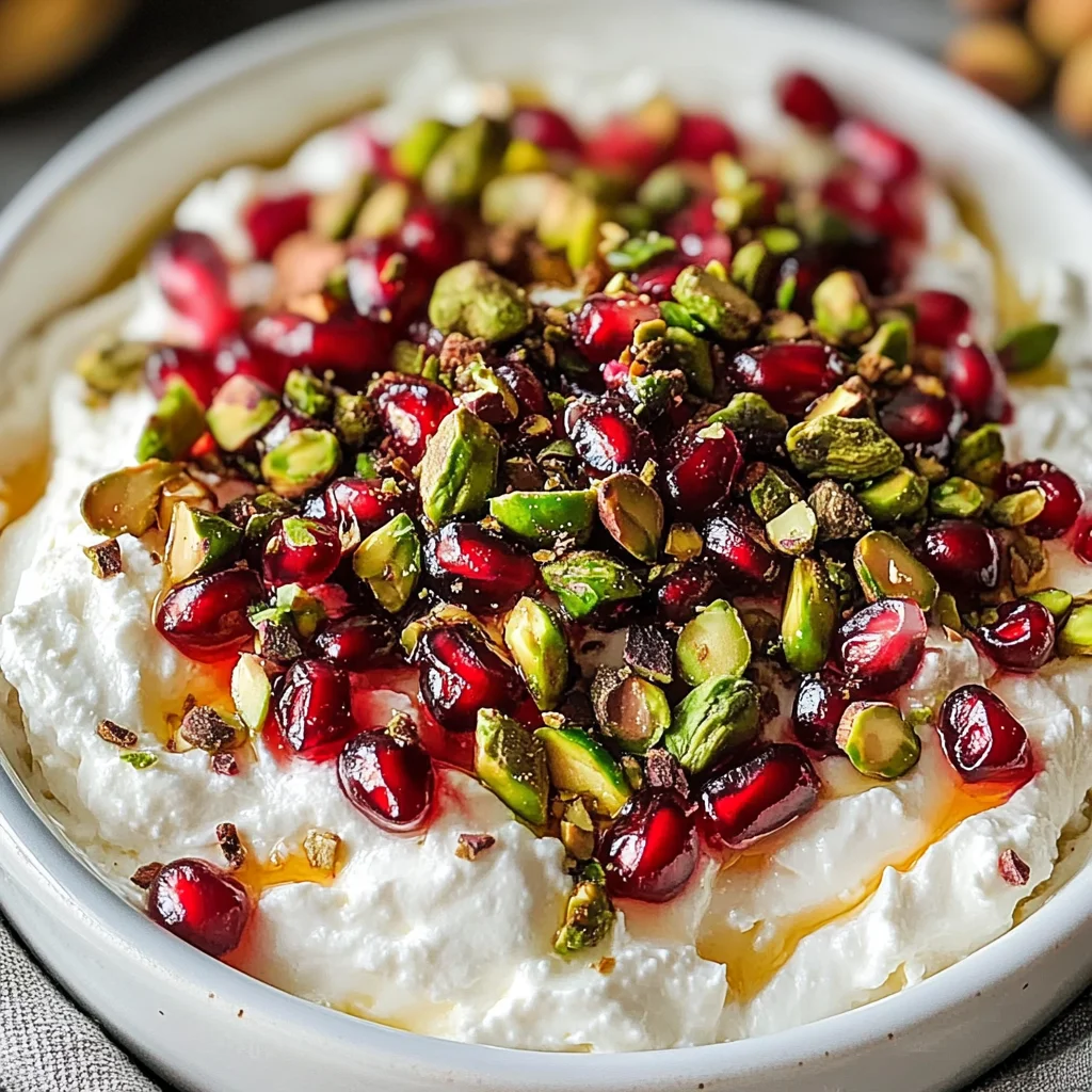 Pomegranate Pistachio Whipped Feta