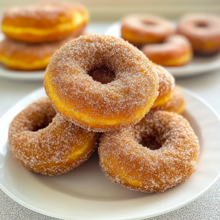 Pumpkin Cinnamon Sugar Donuts