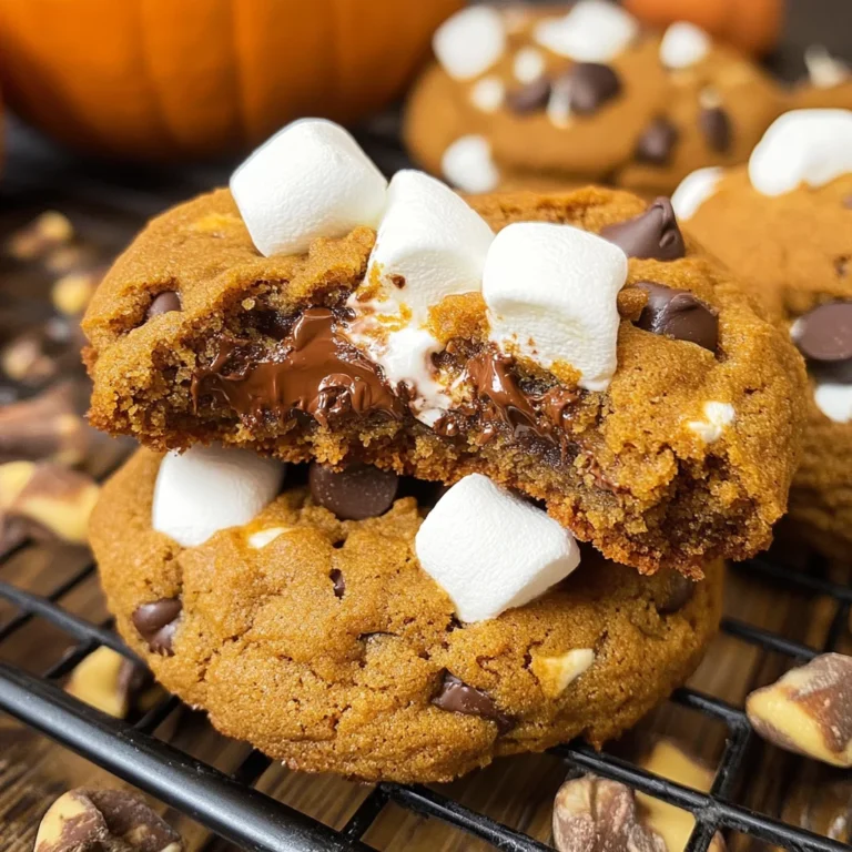 Pumpkin S'mores Cookies
