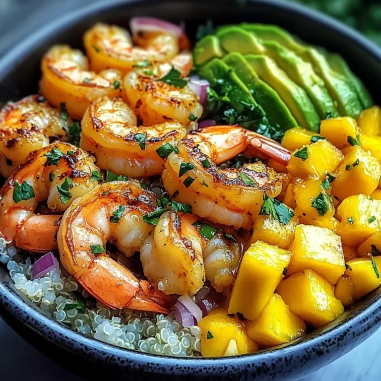 Shrimp Avocado Mango Bowls