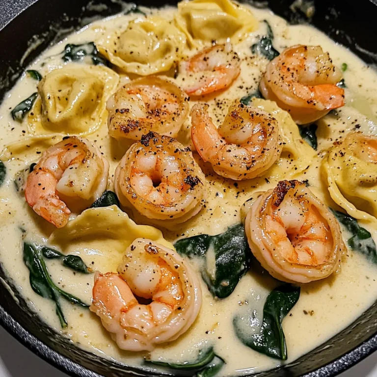 Shrimp Tortellini with Garlic Sauce
