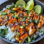 Spicy Maple Chicken with Coconut Rice