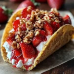 Strawberry Crunch Cheesecake Tacos