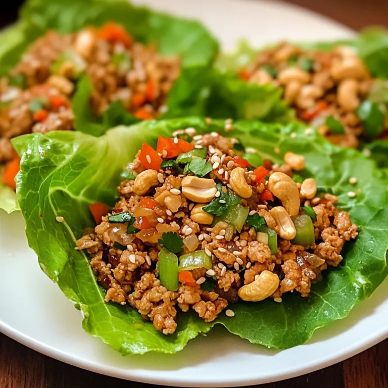 Thai Chicken Lettuce Wraps
