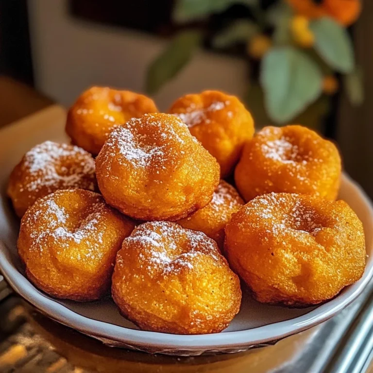 Baked Pumpkin Fritter Bites