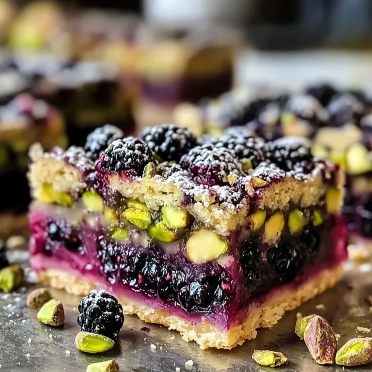 Blackberry Pistachio Dream Bars: An Incredible Ultimate Recipe