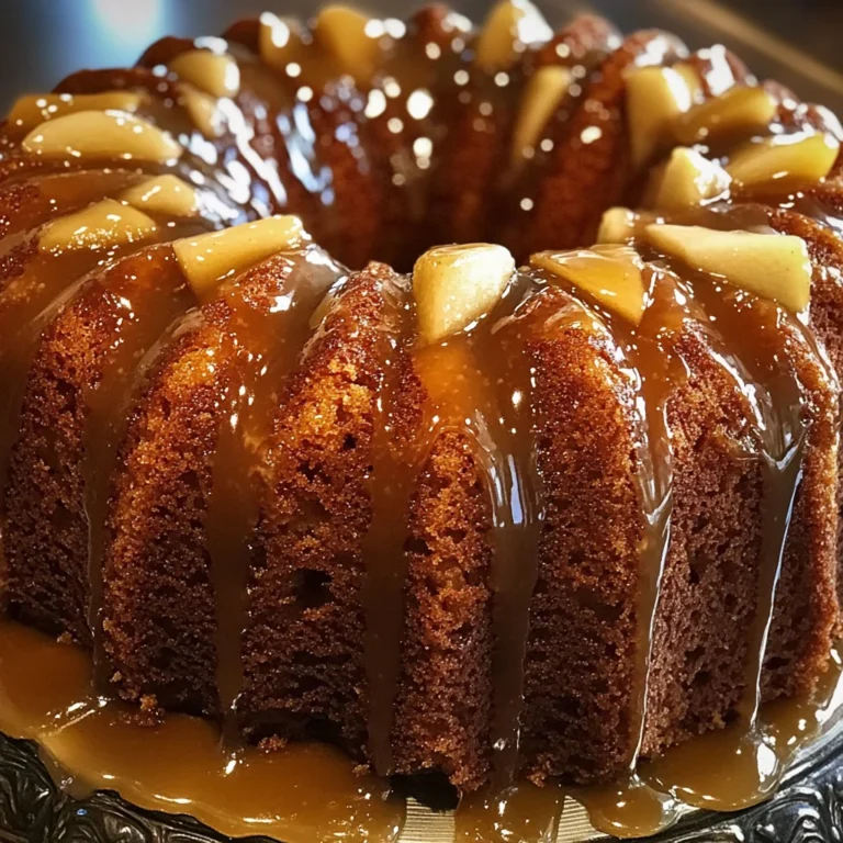 Brown Sugar Glazed Apple Bundt Cake