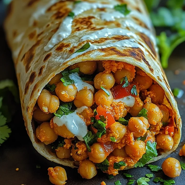 Buffalo Chickpea Wraps