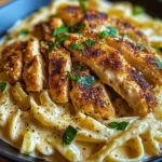 Cajun Chicken Pasta in Creamy Parmesan Garlic Sauce