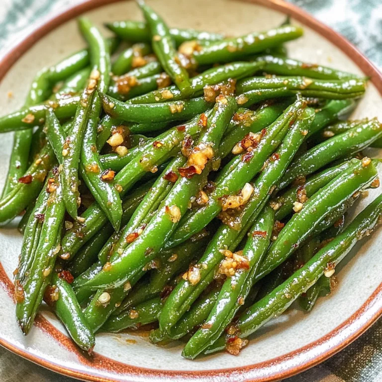 Chinese Green Beans With Garlic Sauce