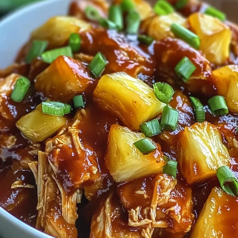 Crockpot Pineapple BBQ Chicken