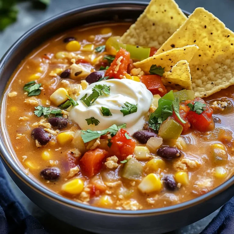 Crockpot Vegetarian Tortilla Soup