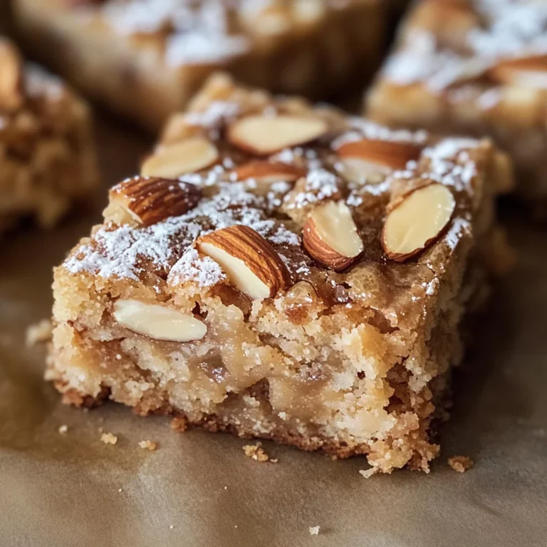 Easy Almond Croissant Blondies