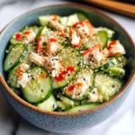 Easy California Roll Cucumber Salad