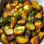 Garlic Brussels Sprouts Potatoes