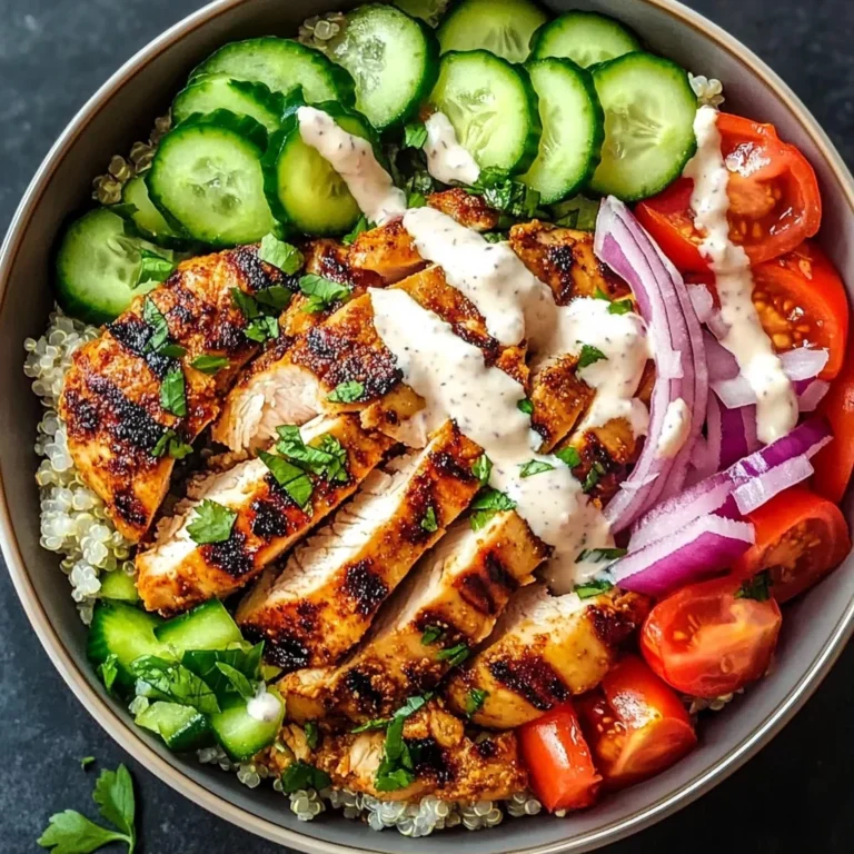 Healthy Chicken Shawarma Bowl