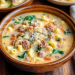 Hearty and Creamy Italian Sausage Ditalini Soup
