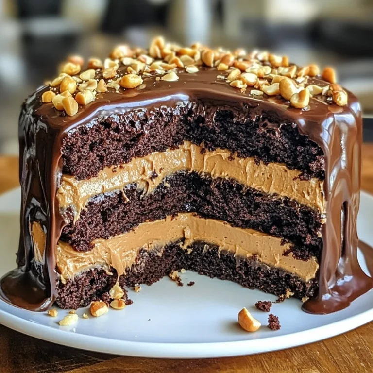 Heavenly Chocolate Peanut Butter Ooey Gooey Cake