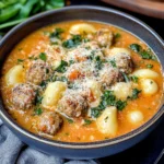 Italian Meatball Gnocchi Soup Recipe