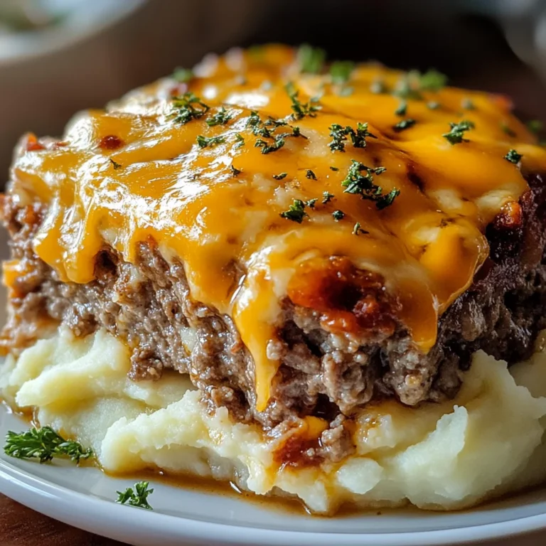 Meatloaf with Mashed Potatoes and Cheese Recipe