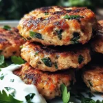Mediterranean Chicken Patties