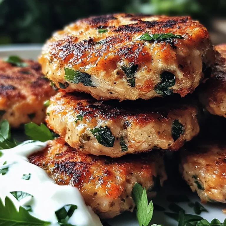 Mediterranean Chicken Patties