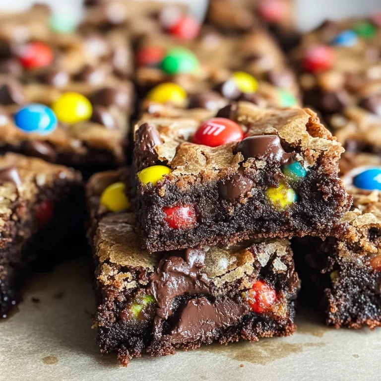 Monster Cookie Fudgy Brownies