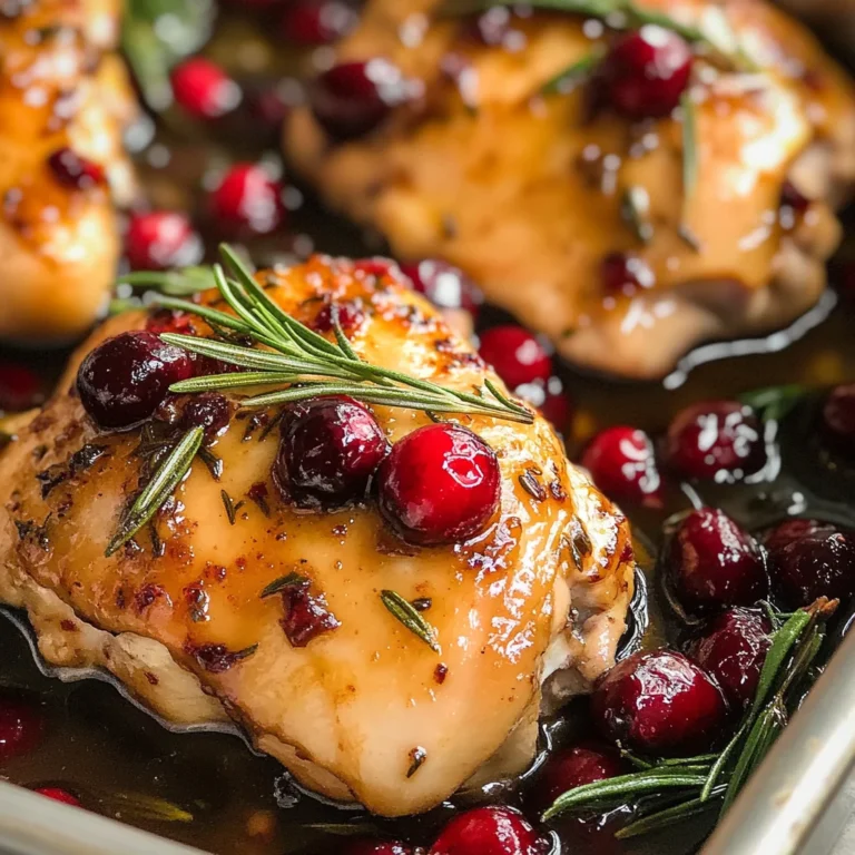 One-Pan Cranberry Rosemary Chicken