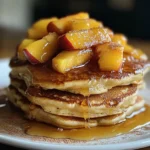 Peach Cobbler Pancakes