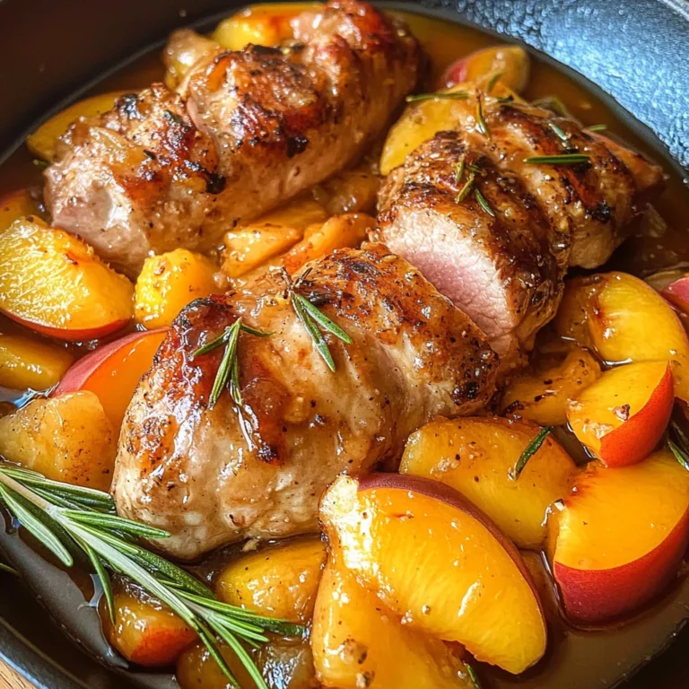 Peach Glazed Pork Tenderloin