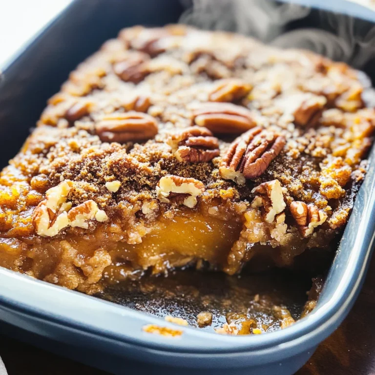 Pumpkin Pecan Cobbler