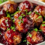 Quick Cranberry Meatballs (Christmas Recipe)