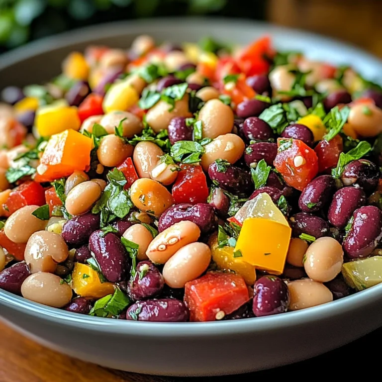 Rainbow Bean Salad: A Vibrant & Healthy Recipe