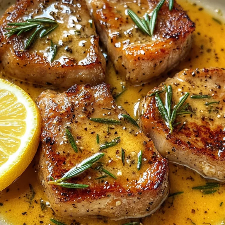 Rosemary Garlic Butter Pork Chops
