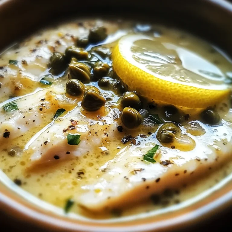 Simple Lemon Caper Sauce