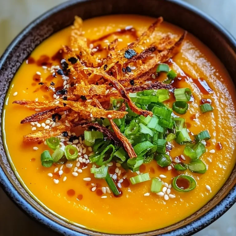 Spicy Miso Carrot Soup